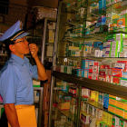 Police officer in Pailin province, Cambodia